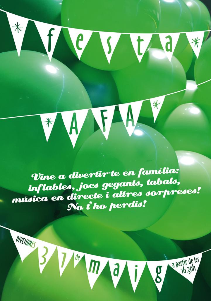 Cartell festa AFA Escola Arc Iris 2019